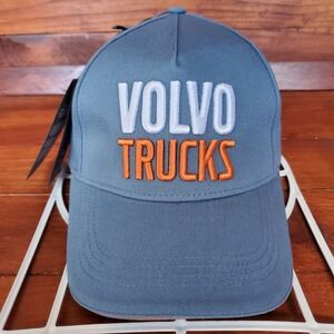 Volvo Trucks Hat Cap Strap Back Men Skyway Blue‎ Embroidered One Size New
